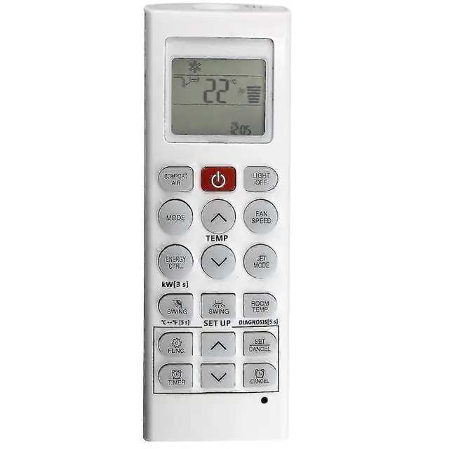 Telecomanda aer conditionat alb 2xAAA plastic