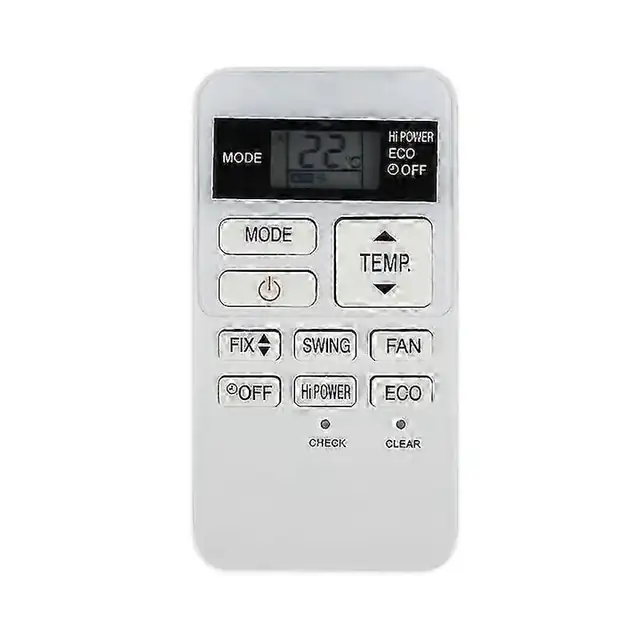 Telecomanda aer conditionat, inlocuitor, alb, ABS, 2xAAA