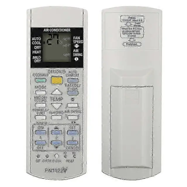 Telecomanda aer conditionat, universal, 433 MHz, alb, 28x13.5x0.5cm