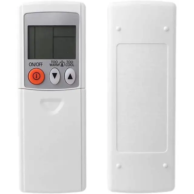 Telecomanda aer conditionat, inlocuire, ecran LCD, compacta, neagra