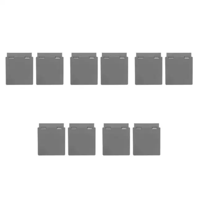 Set 2 protectii panou aer conditionat, plastic, gri, 9.1x8.7x1.2cm