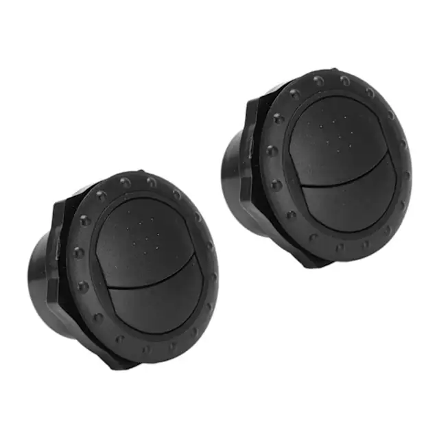 Set 2 iesiri aer conditionat rotunde ABS negru universal