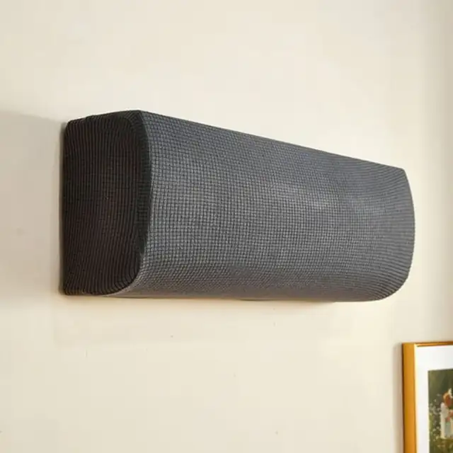 Husa elastica protectie aer conditionat interior universala gri inchis 74x94cm