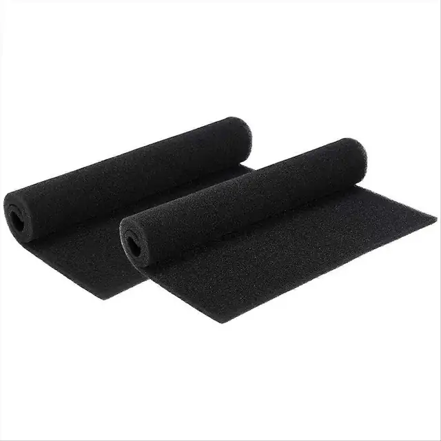 Filtre aer conditionat fereastra 24x15x0.6cm set 2 buc negre burete