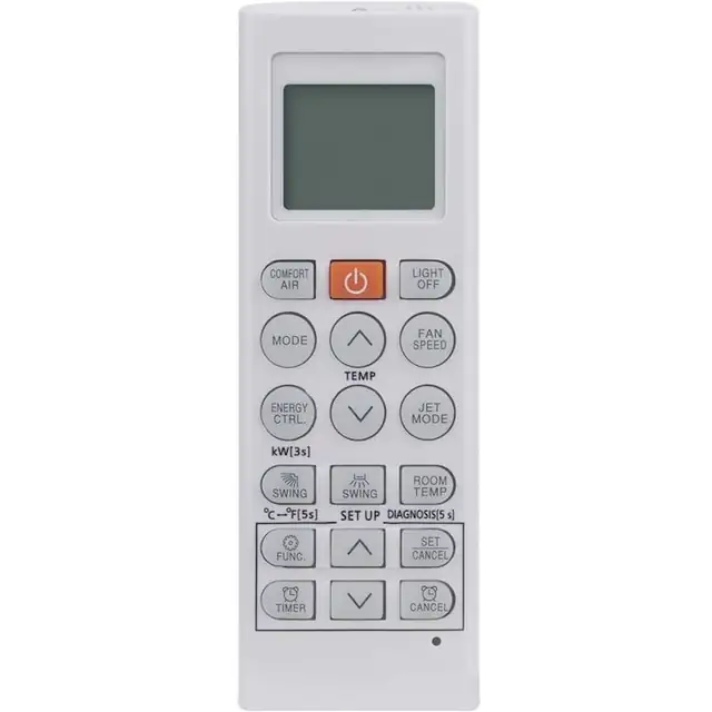 Telecomanda aer conditionat, inlocuire, neprogramabila, baterii alcaline, universala