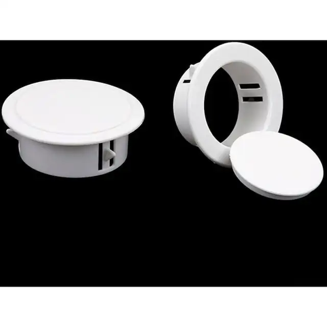 Capac decorativ ventilare aer conditionat 40mm, polipropilena, rezistent, detasabil