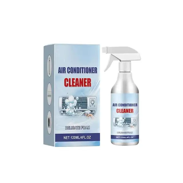 Spray curatare aparat aer conditionat, spuma, 120ml, 9.3x11.8cm, alb
