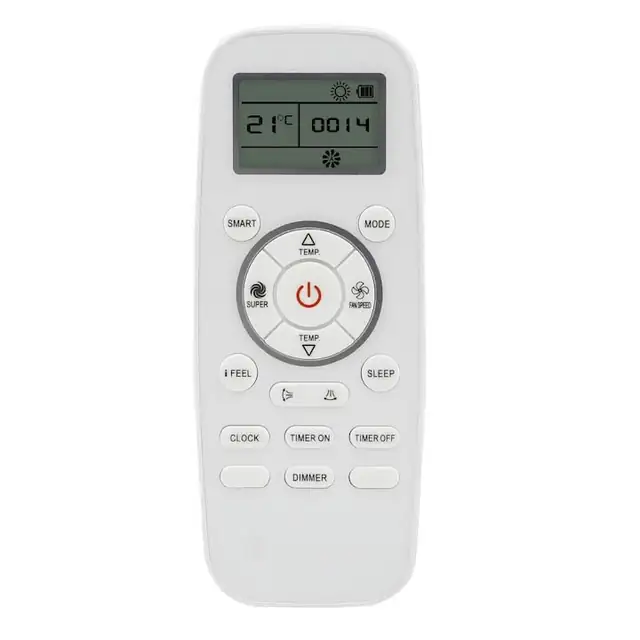Telecomanda universala aer conditionat, 14x5cm, negru