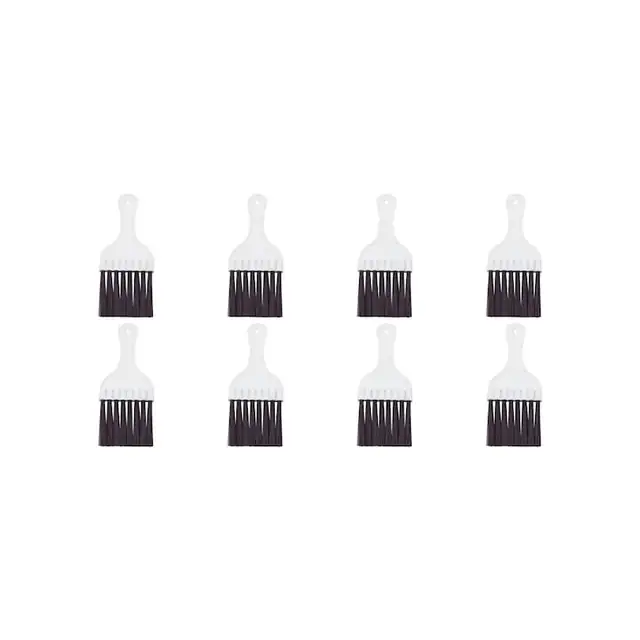 Set 8 perii curatare condensator aer conditionat, plastic, alb-maro, 18x7.5cm