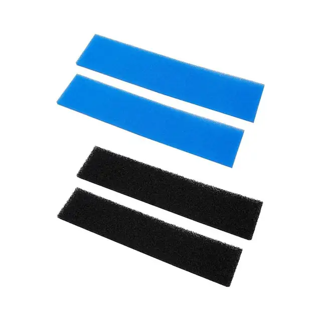 Set 4 filtre aer pentru aparat de aer conditionat, negru albastru, 4x10x10cm