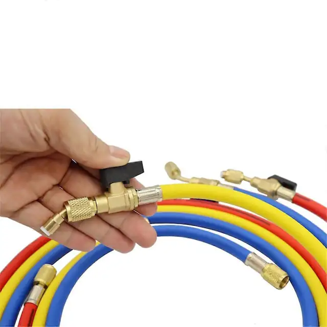 Set furtunuri 1.6m pentru sistem aer conditionat, 3 buc, plastic, compatibil R134A R12