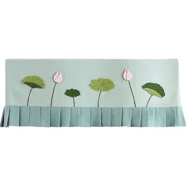 Husa anti-praf pentru aparat aer conditionat, model floral, 85x21x31cm