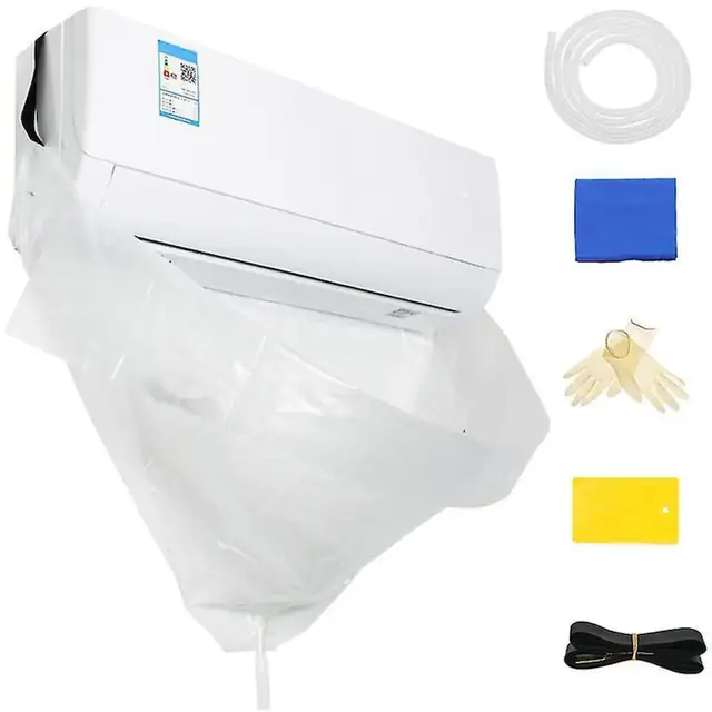Husa de curatare impermeabila pentru aer conditionat 117x60.5cm alb set
