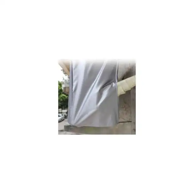 Husa pentru unitate externa aer conditionat 94x40x73 cm, protectie pentru climatizor, rezistenta la apa si praf, material argintiu cu efect oglinda, cu banda elastica de prindere, argintiu, 1 buc