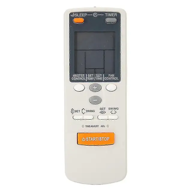 Telecomanda pentru aer conditionat, compatibila cu Fujitsu AR-JW1/ARJW2/AR-JW2/AR-JW11/AR-J/AR-HG1, din ABS, distanta control peste 8 m, functioneaza cu 2 x AAA, alb, 1 bucata