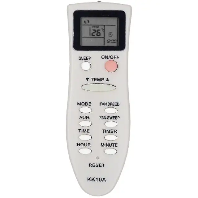 Telecomanda/controler aer conditionat, compatibil cu KK10B-C1/KK10A/KK22B-C1, din ABS, usoara si compacta, alb, 1 buc