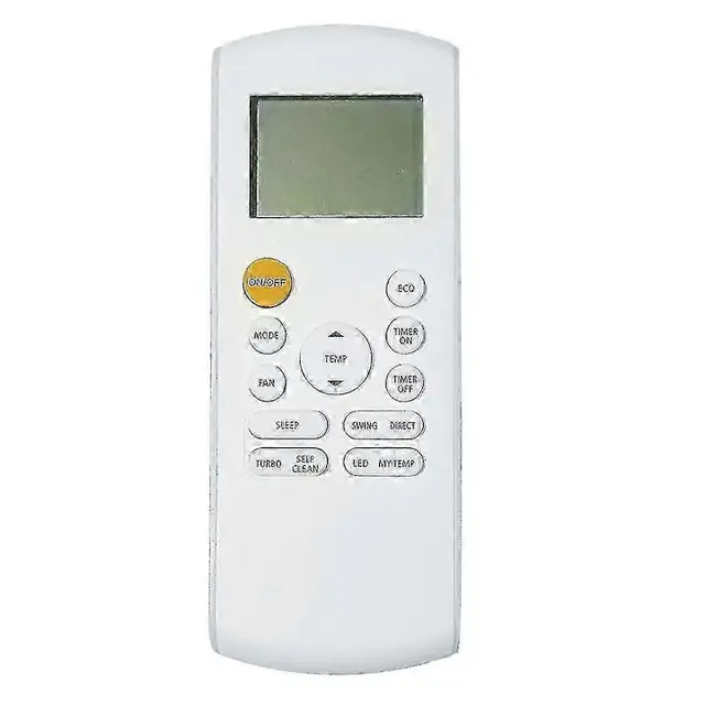 Telecomanda compatibila aer conditionat RG57A7/BGEF, RG57A6/BGEFU1, CR166-RG57A6EU-6, functioneaza cu 2 x baterii AAA, din plastic, alb, 1 buc