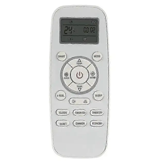 Telecomanda aer conditionat DG11L1-01, pentru DG11L1-03/DG11L1-01/DG11L1-04, inlocuire compatibila, functii incalzire si racire, transmisie 8-10 m, alb/negru, 1 buc