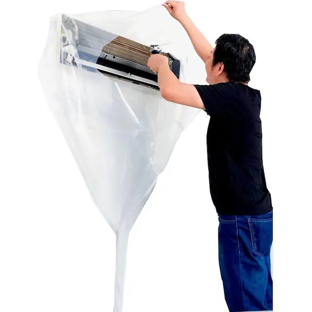 Husa curatare aer conditionat perete reutilizabil PVC transparent universal
