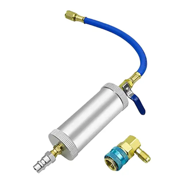 Injector colorant pentru aer conditionat / umplator refrigerant, sistem anti-reflux cu control flux reglabil, design ergonomic usor, etansari multiprotectie, compatibil sisteme multiple, Multicolor, 1 buc