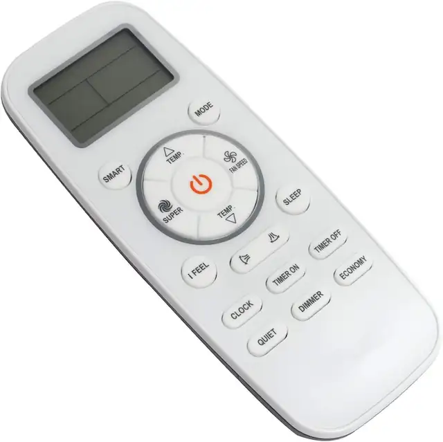 Telecomanda inlocuire aparat aer conditionat 1810196, compacta, neagra