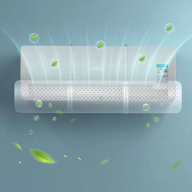 Deflector aer conditionat universal, reglabil, transparent, 30x15cm