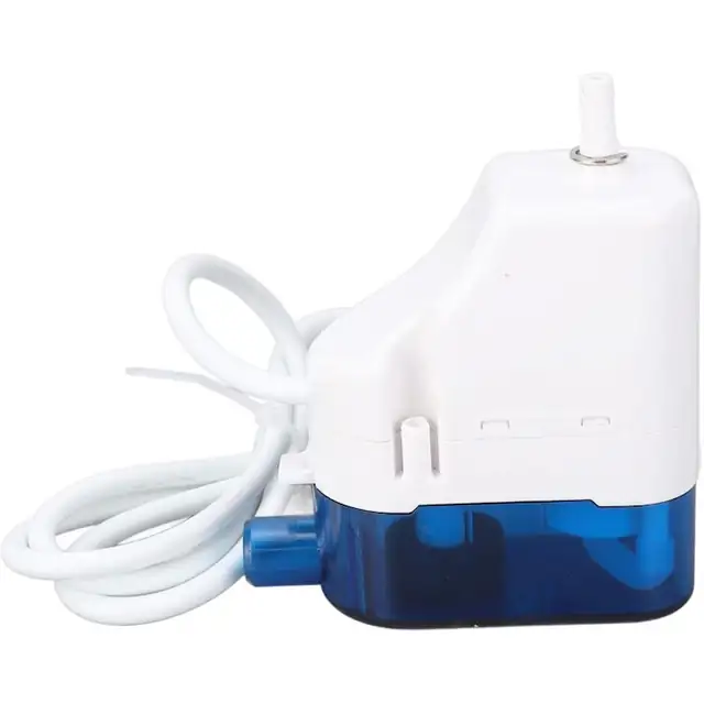 Pompa evacuare condens pentru aer conditionat RS-24C, rezervor 70 ml, debit 24 L/h, silentioasa 22 dB, ridicare maxima 10 m, potrivita pentru unitati 1-3P, alb/albastru, 1 buc.