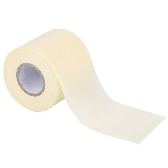 Banda izolatoare pentru tevi de aer conditionat, bandaj pentru conducte, PVC grosit, izolare termica si etanseitate, Crem, 6 cm x 9 m