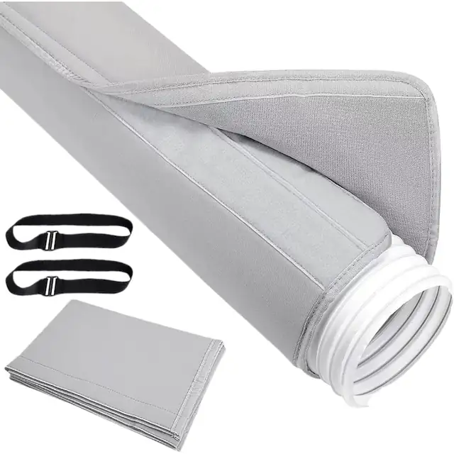 Husa izolatoare pentru furtun aer conditionat portabil, 150cm, reglabila, rezistenta la praf si intemperii