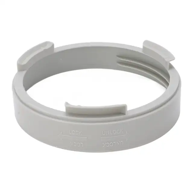 Adaptor interfata tub evacuare aer conditionat 150 mm/5.9 in, conector cuplaj rotund, filet universal (montaj stanga/dreapta), Alb