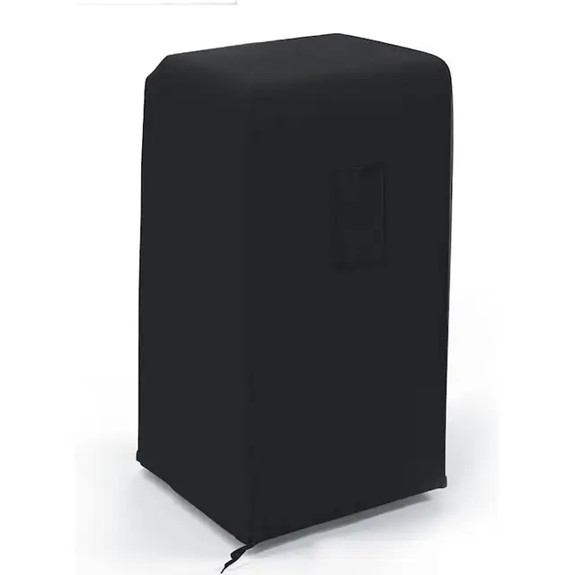 Husa pentru aparat de aer conditionat portabil, din milk silk moale, anti-praf, elastica cu curele reglabile si buzunar pentru telecomanda, negru, 40 x 46 x 75 cm