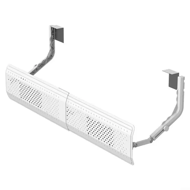 Deflector aer reglabil pentru aer conditionat, universal, redirectioneaza fluxul de aer, compatibil cu majoritatea modelelor, durabil, alb, 1 buc