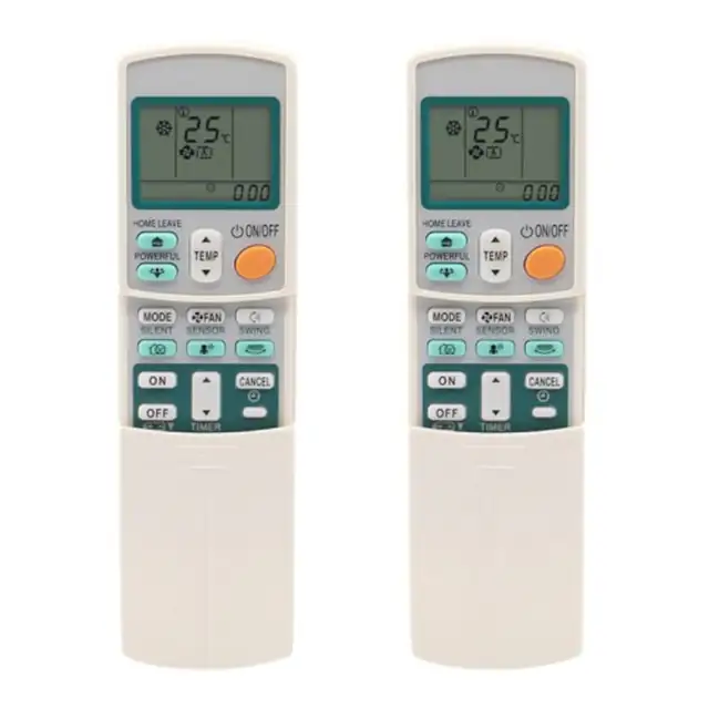 Telecomanda aer conditionat (remote) ARC433A11/ARC433B47/ARC433A6/ARC433A83/ARC433B71, universala, cu ecran LCD, alb, 2 bucati