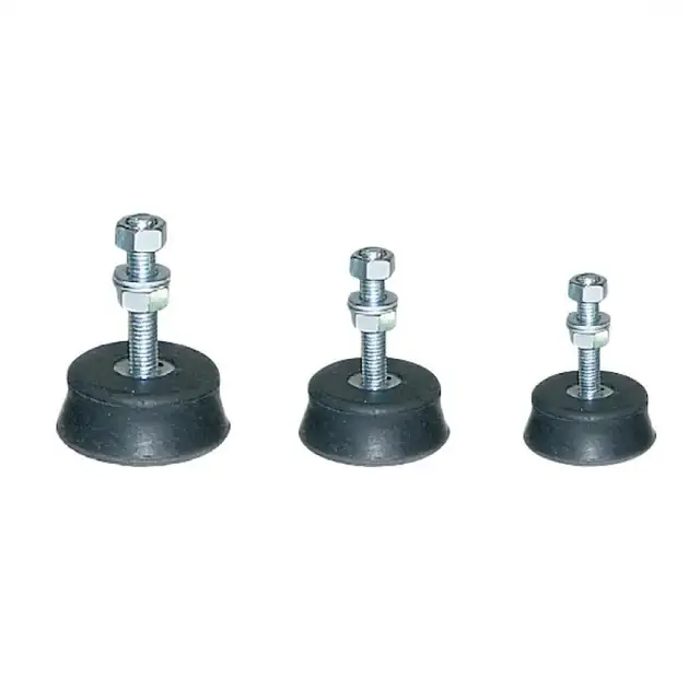 Set 4x picioare amortizor vibratii aer conditionat, Ø74x25 mm, max. 350 kg, cauciuc natural vulcanizat