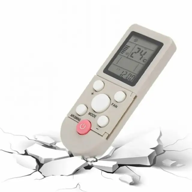 Telecomanda universala pentru aer conditionat, ABS, 10m, 2xAAA