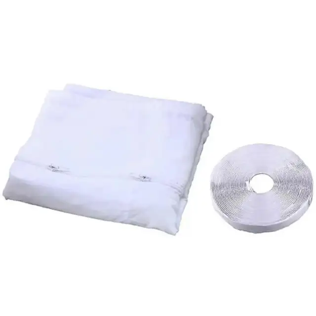 Etansare geam pentru aparat aer conditionat portabil, material textil, alb, 300cm