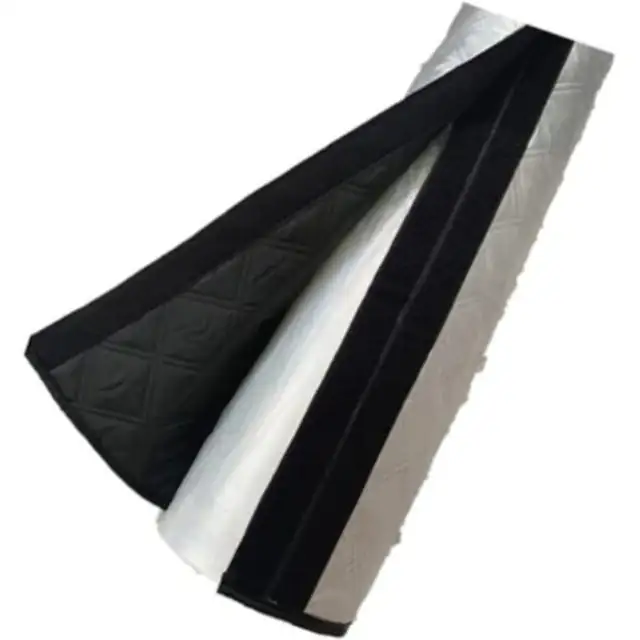 Husa pentru furtun aer conditionat 149.9 cm, izolatie 3 straturi (aluminiu, bumbac, oxford), montare rapida cu maner, utilizare vara/iarna, argintiu/negru, 1 buc