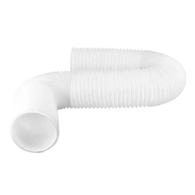 Furtun/conducta evacuare aer conditionat universal extensibil 2 m, diametru 13 cm, flexibil din plastic, alb, 1 buc
