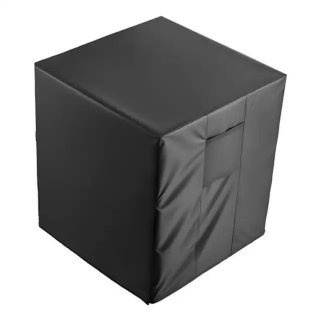Husa protectie aparat aer conditionat, 91x91x101 cm, negru, impermeabila, reglabila