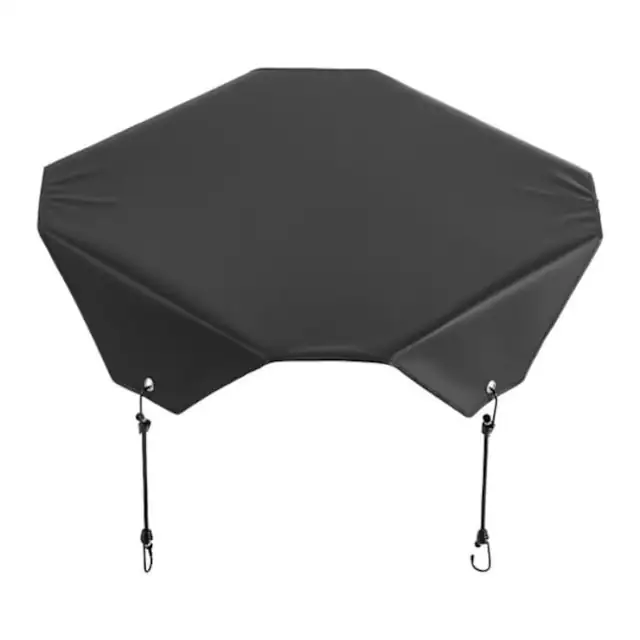 Husa protectoare pentru aer conditionat, Duoku, rezistenta la apa, negru, 71x71 cm