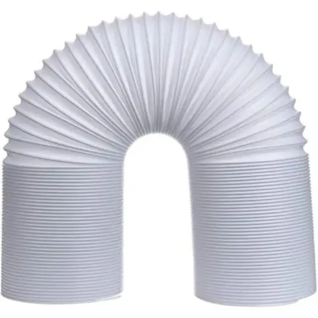 Furtun evacuare aer conditionat portabil, furtun ventilatie, din polipropilena, montaj insurubat, diametru 150 mm (O15 cm), Alb, 2m