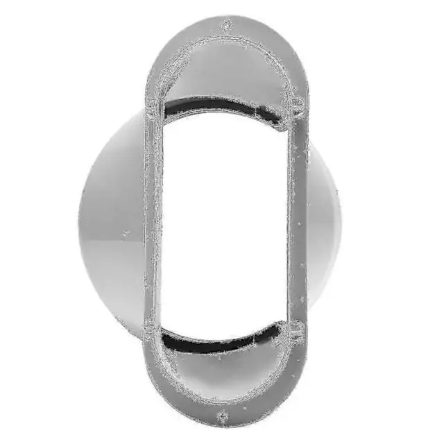 Conector/adaptor evacuare aer conditionat pentru fereastra 15 cm, duza plata, din plastic, usor de montat, alb, 1 buc
