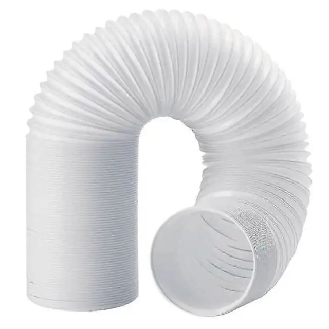 Furtun/teava de evacuare pentru aer conditionat 130 mm, pvc, extensibil pana la 2 m, alb, 1 buc
