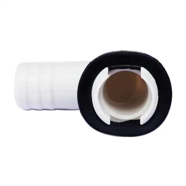 Conector cot pentru furtun scurgere aer conditionat 19mm alb PVC