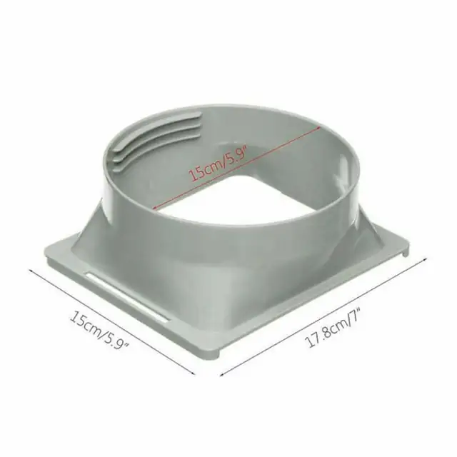 Adaptor/placa interfata pentru furtun de evacuare, pentru aer conditionat portabil, universal pentru diametru 15 cm, din abs, alb, 1 buc