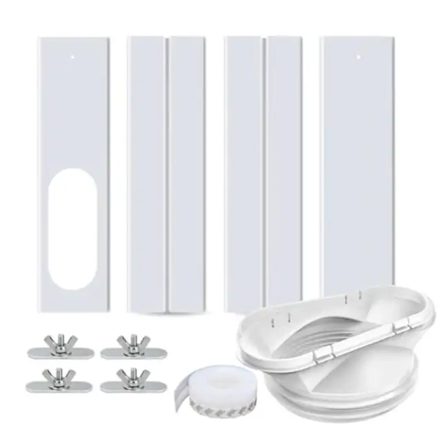 Kit universal etansare fereastra pentru aer conditionat portabil, PVC durabil, reglabil 43x152cm