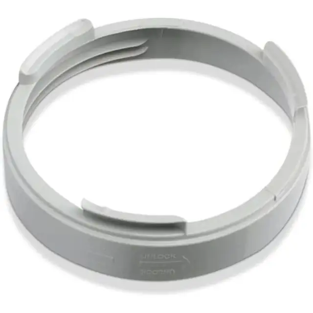 Adaptor (conector) furtun aer conditionat, PVC, cu filet pentru montaj, diametru 15 cm, gri, 1 buc