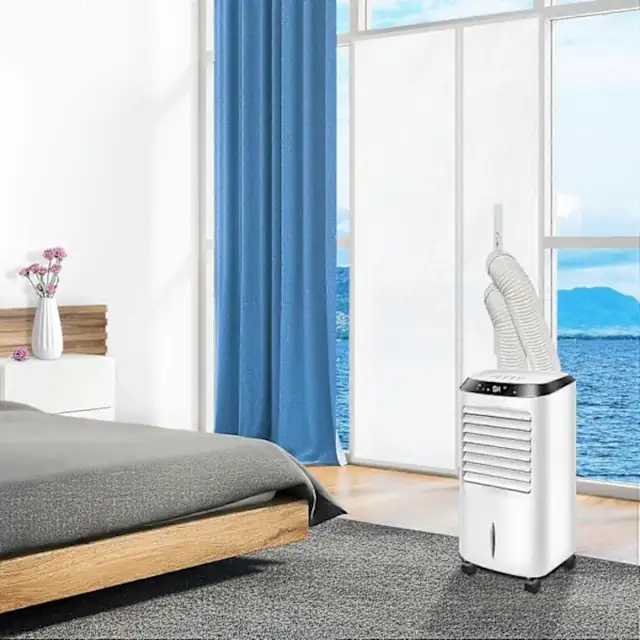 Etansare usa (sigiliu) pentru aer conditionat portabil 90x210 cm, universal pentru toate unitatile si uscatoarele, izoleaza aerul cald si insectele, cu fermoar si clema pentru furtun, Alb, 1 buc