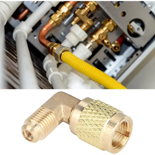 Adaptor aer conditionat 1/4" la 5/16", alama, 3.7x3cm