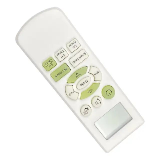 Telecomanda de inlocuire DB93 11489L pentru sistem de aer conditionat, inlocuire directa, design usor, alb/verde, 1 buc